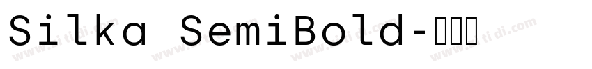 Silka SemiBold字体转换
